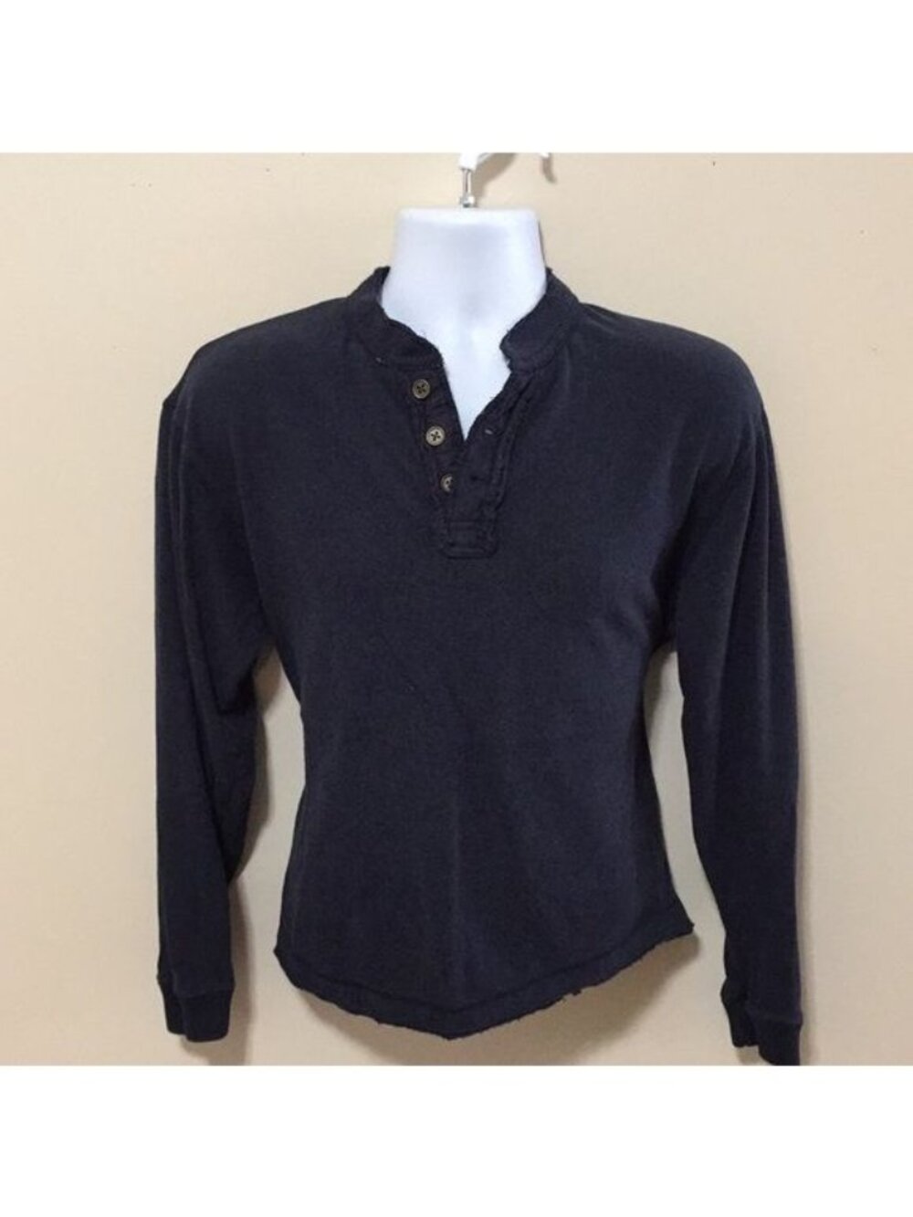 Henley Red Jacket Men's Navy Blue Sweatshirt L